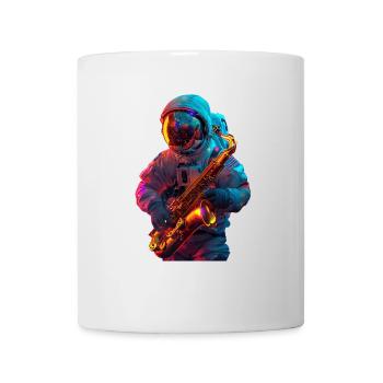 Saxophone astronaute - Mug blanc - blanc - Devant