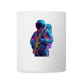 Saxophone astronaute - Mug blanc - blanc - Devant