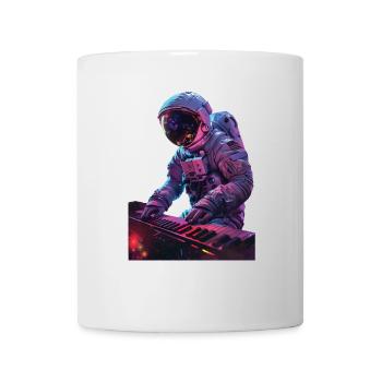 Astronaut Klavier - Tasse - Weiß - Vorne