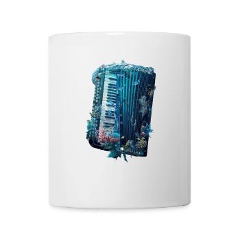 Fisch Akkordeon - Tasse - Weiß - Vorne