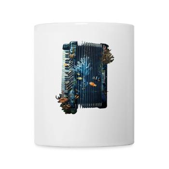 Fisch Akkordeon - Tasse - Weiß - Vorne