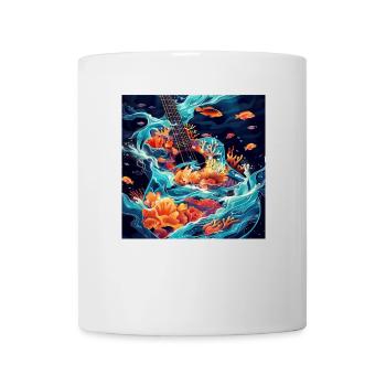 Guitare Poisson - Mug blanc - blanc - Devant