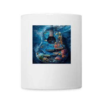Guitare Poisson - Mug blanc - blanc - Devant