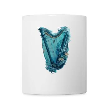 Fisch Harfe - Tasse - Weiß - Vorne