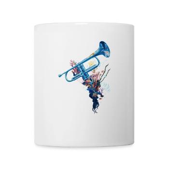 Fisch Trompete - Tasse - Weiß - Vorne
