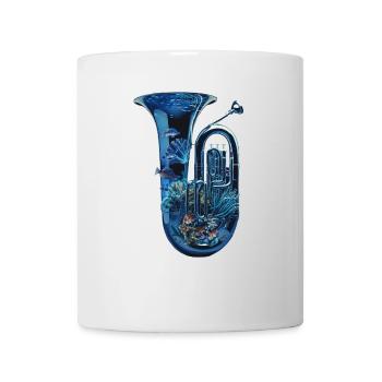 Fish Tuba - Mug - white - Front
