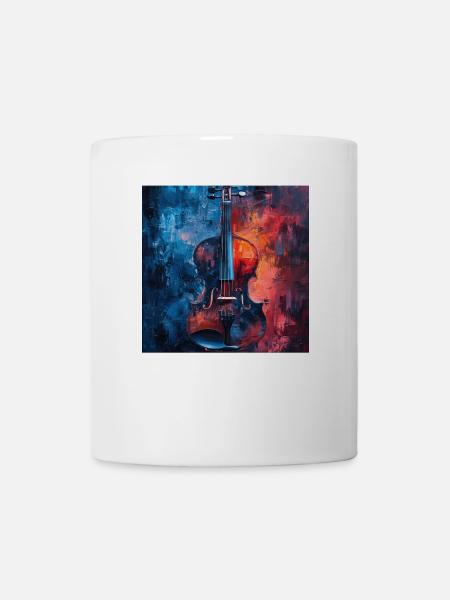 Violine - Tasse - Weiß