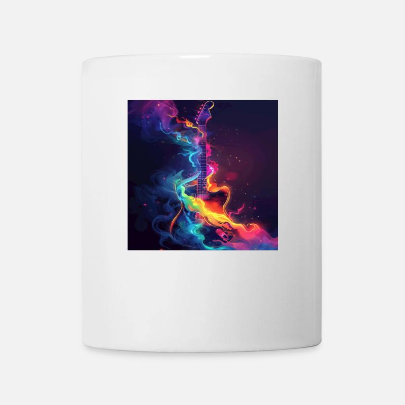 Gitarre - Tasse - Weiß