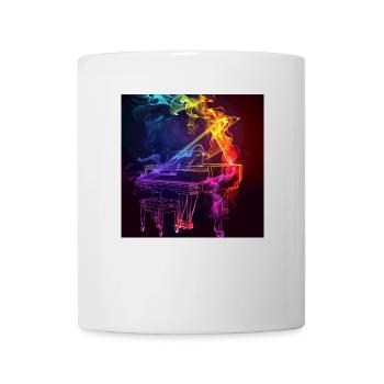 Piano - Mug blanc - blanc - Devant