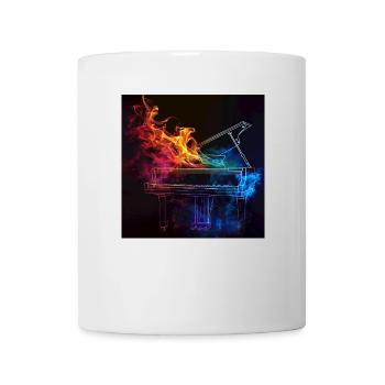 Piano - Mug blanc - blanc - Devant