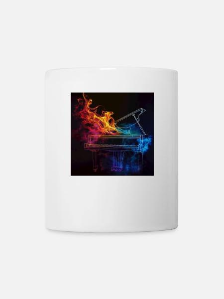 Klavier - Tasse - Weiß