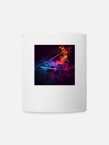 Klavier - Tasse - Weiß