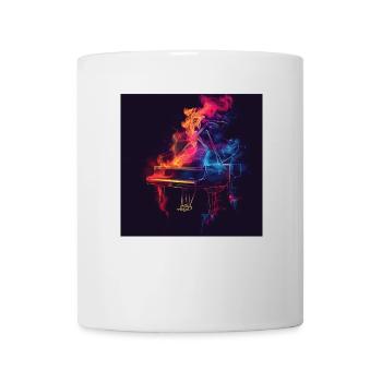 Piano - Mug blanc - blanc - Devant