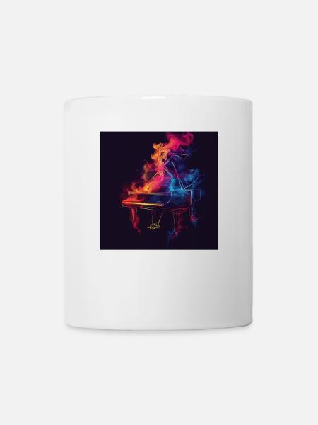 Klavier - Tasse - Weiß