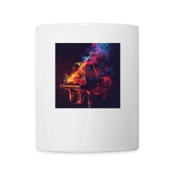 Piano - Mug blanc - blanc - Devant