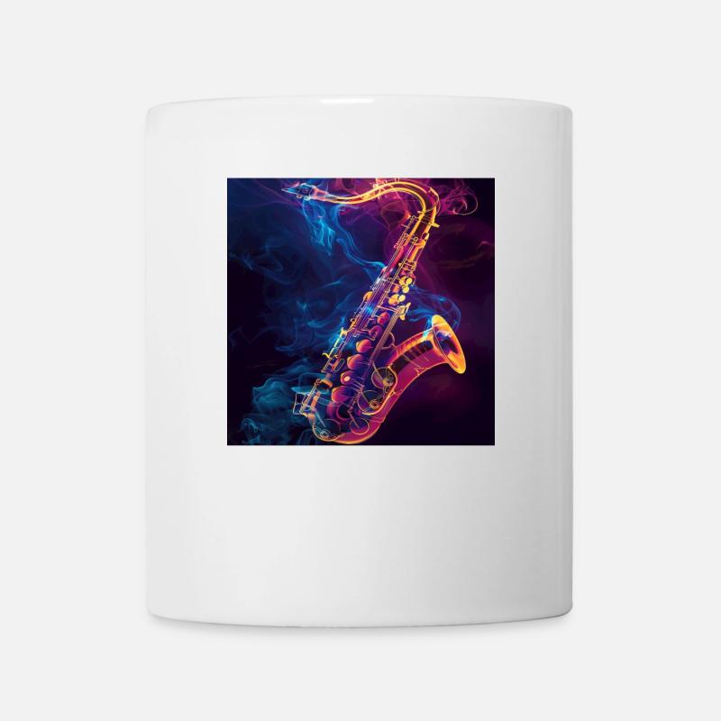 Saxophone - Mug blanc - blanc
