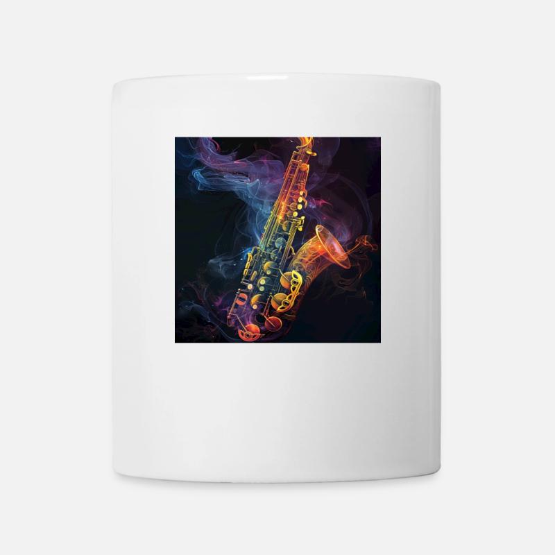 Saxophone - Mug blanc - blanc