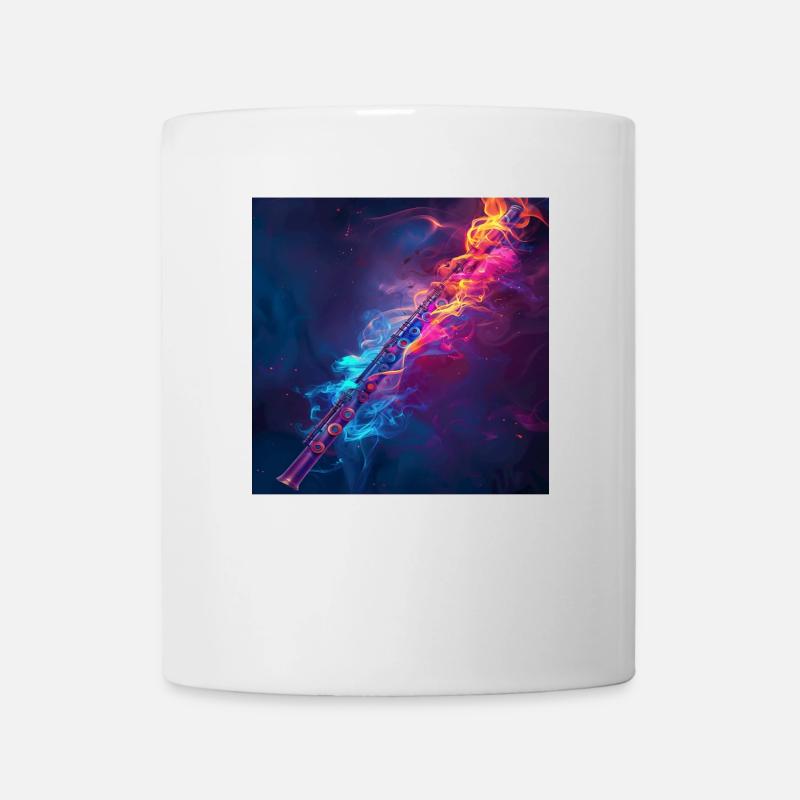 Querflöte - Tasse - Weiß