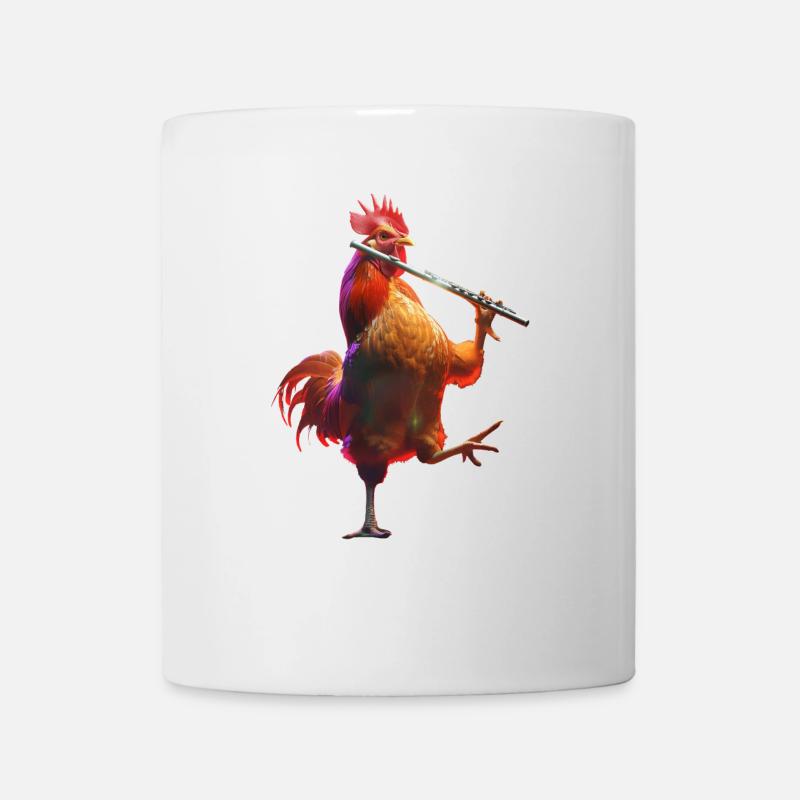 Flûte de coq - Mug blanc - blanc