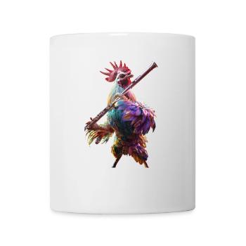 Flûte de coq - Mug blanc - blanc - Devant