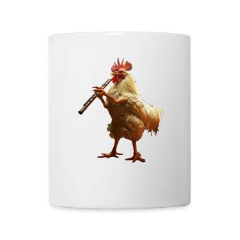 Flûte de coq - Mug blanc - blanc - Devant