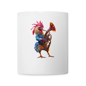 Rooster Tuba - Mug - white - Front