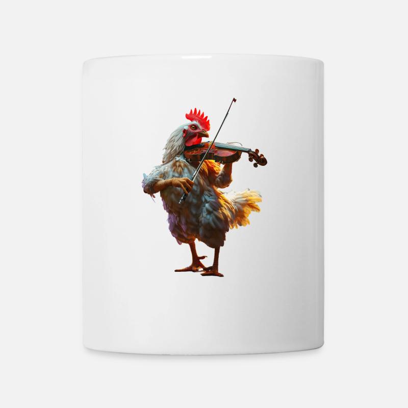 Violon Coq - Mug blanc - blanc