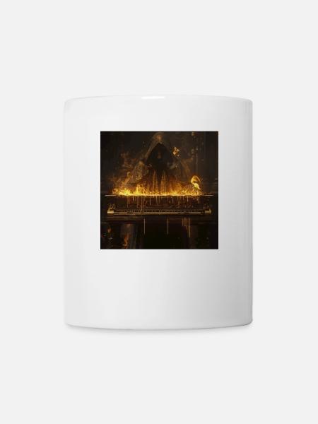 Klavier - Tasse - Weiß