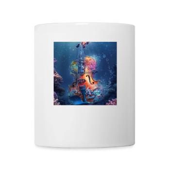 Violine - Tasse - Weiß - Vorne