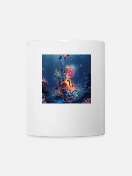 Violine - Tasse - Weiß
