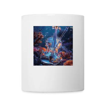 Violine - Tasse - Weiß - Vorne