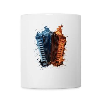 Akkordeon - Tasse - Weiß - Vorne
