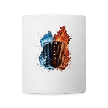 Akkordeon - Tasse - Weiß - Vorne
