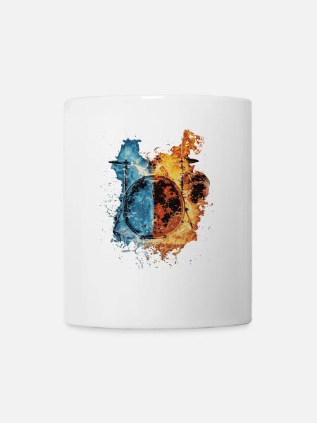 Schlagzeug - Tasse - Weiß