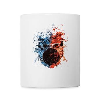 Schlagzeug - Tasse - Weiß - Vorne