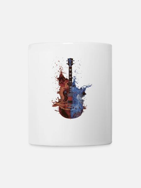 Gitarre - Tasse - Weiß
