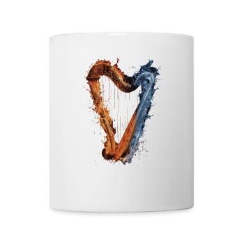 Harfe - Tasse - Weiß - Vorne