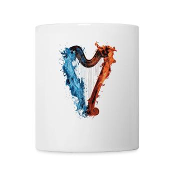 Harfe - Tasse - Weiß - Vorne
