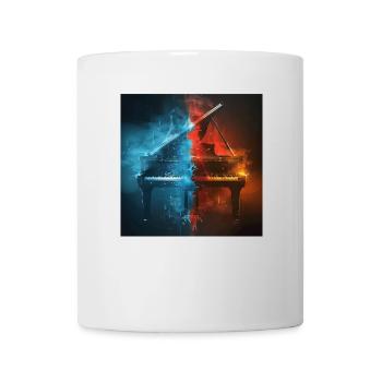 Klavier - Tasse - Weiß - Vorne