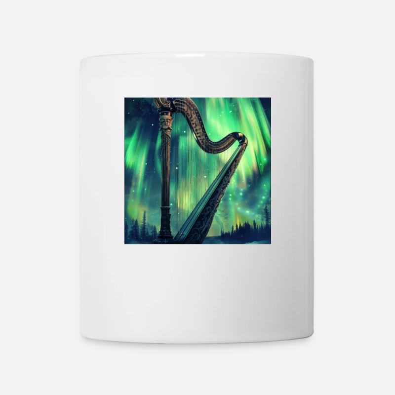 Harfe - Tasse - Weiß