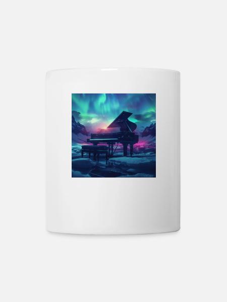 Klavier - Tasse - Weiß