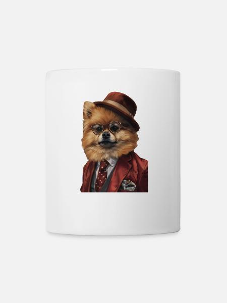 Zwergspitz - Tasse - Weiß