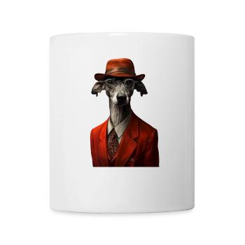 Whippet - Tasse - Weiß - Vorne