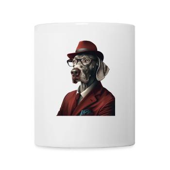 Weimaraner - Tasse - Weiß - Vorne