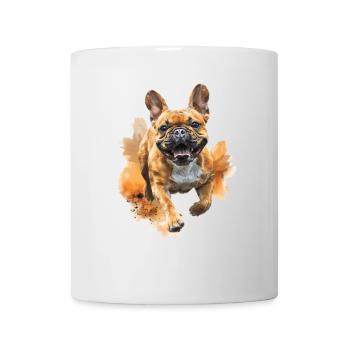 Bulldogge - Tasse - Weiß - Vorne