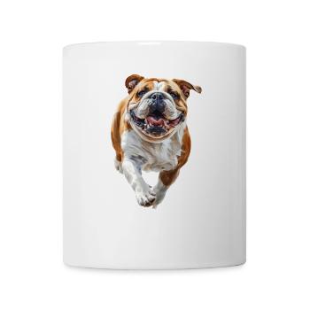 Englische Bulldogge - Tasse - Weiß - Vorne
