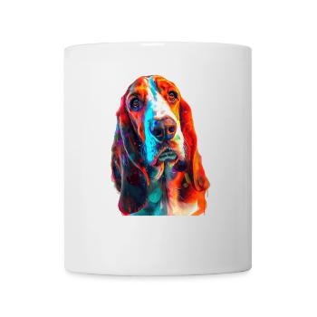 Basset - Tasse - Weiß - Vorne
