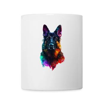 Deutscher Schäferhund - Tasse - Weiß - Vorne