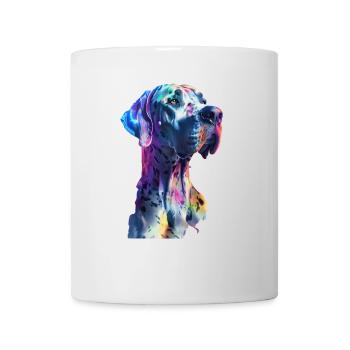 Deutsche Dogge - Tasse - Weiß - Vorne