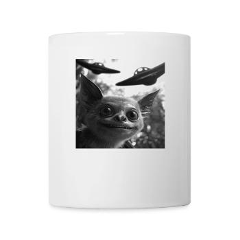 Schläger - Tasse - Weiß - Vorne